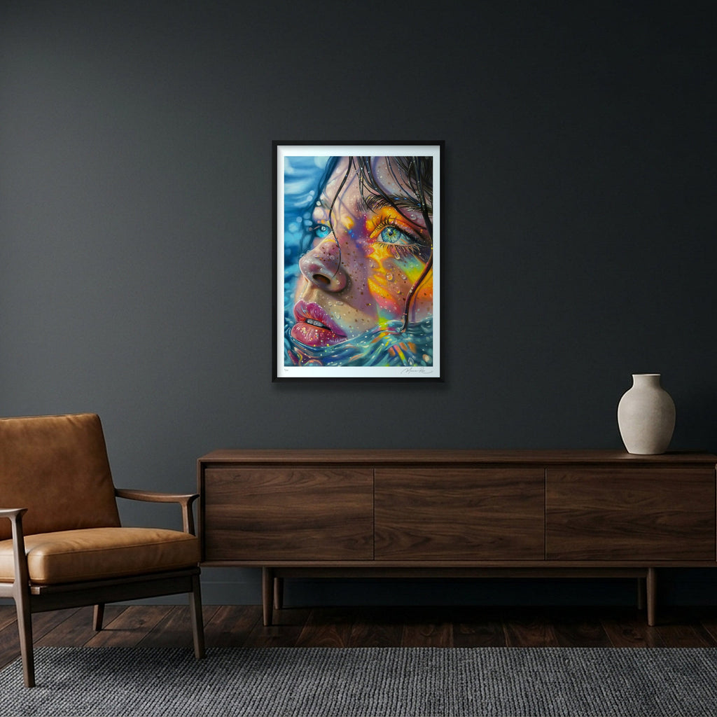 Suncatcher — 59×84cm, 23×33" Black Frame