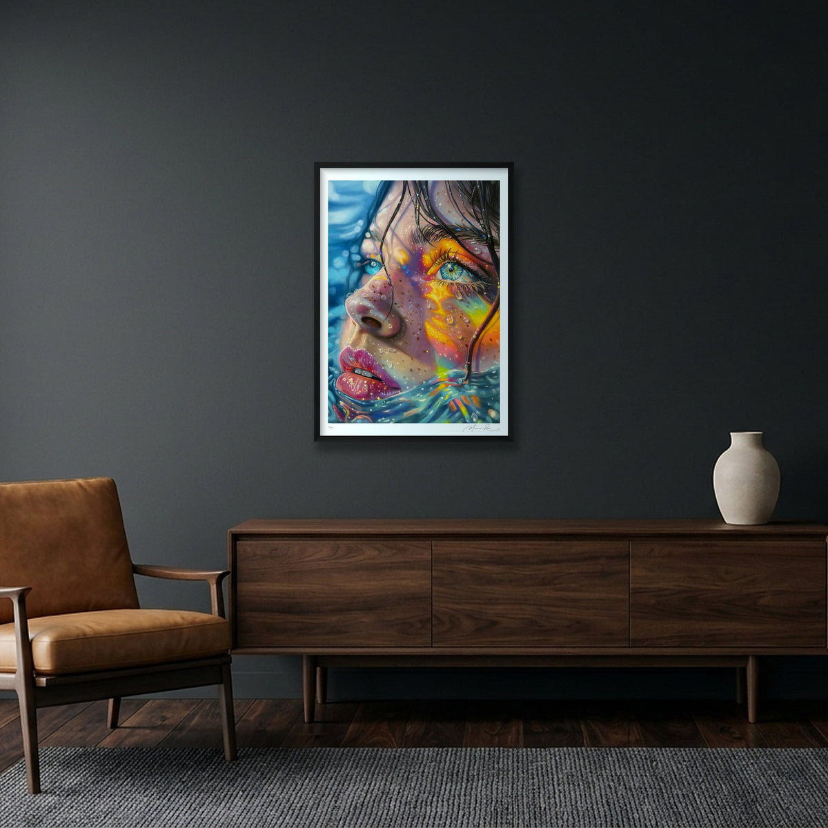 Suncatcher — 59×84cm, 23×33" Black Frame