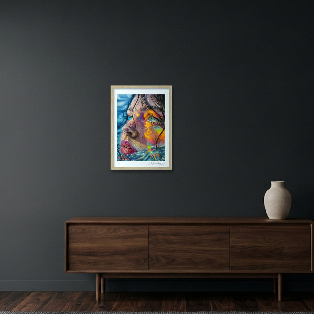 Suncatcher — A3 (30×42cm, 12×17") Oak Frame