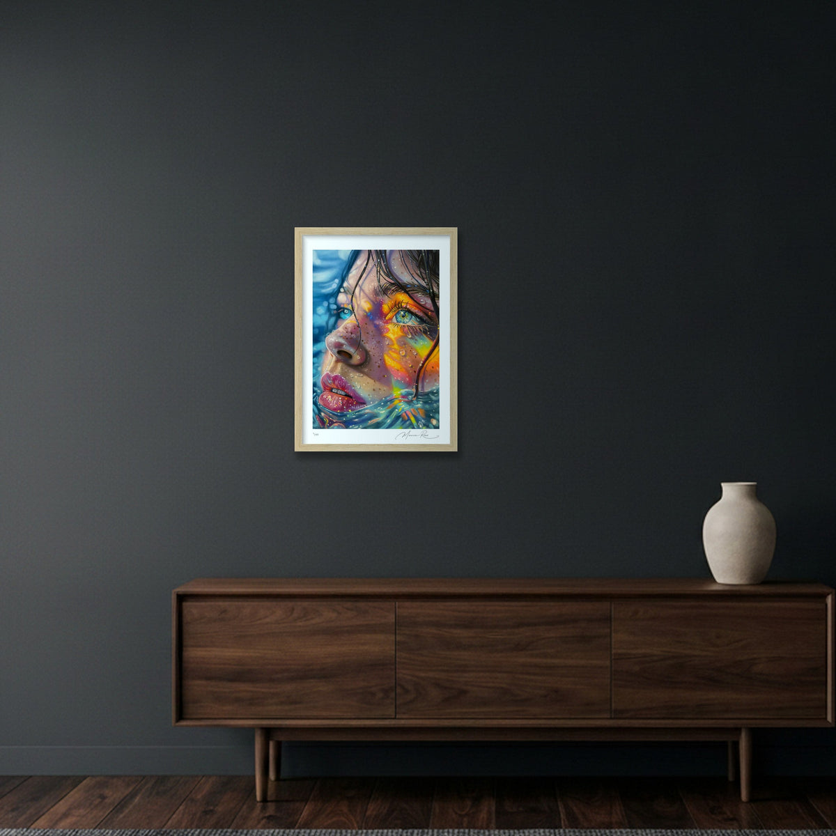Suncatcher — A3 (30×42cm, 12×17") Oak Frame